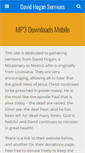 Mobile Screenshot of davidhogansermons.com