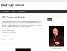 Tablet Screenshot of davidhogansermons.com